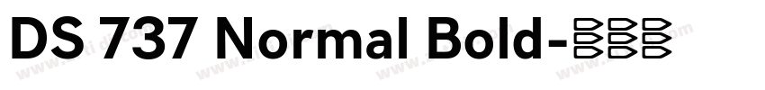 DS 737 Normal Bold字体转换 DS 737 Normal Bold字体转换